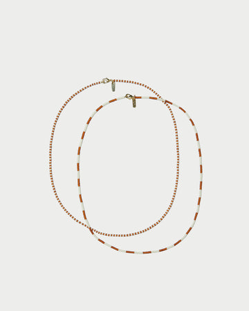 Soo Amber Cream Necklace Set